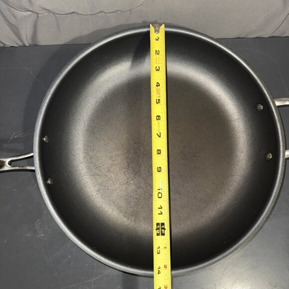 Cuisinart Skillet Model #622-38H Stir Fry Wok 14” Teflon Pan Stainless Steel - Picture 3 of 16